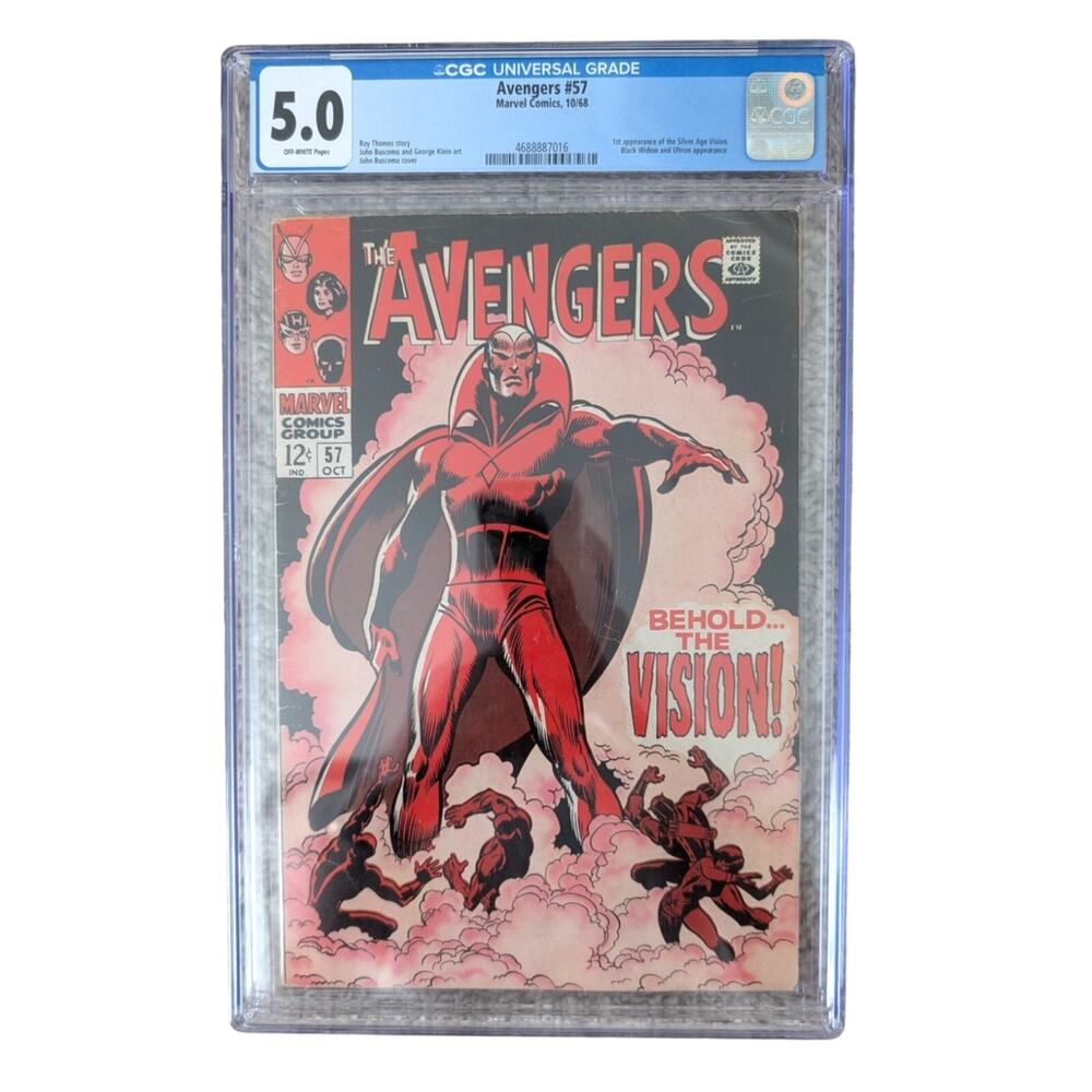 Avengers #57 Graded CGC Behold the Vision (1968) 1st App of Vision Marvel Comic